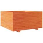 vidaXL Jardinieră grădină, maro ceruit, 90x90x49,5 cm, lemn masiv pin vidaXL Jardinieră grădină, maro ceruit, 90x90x49,5 cm, lemn masiv pin