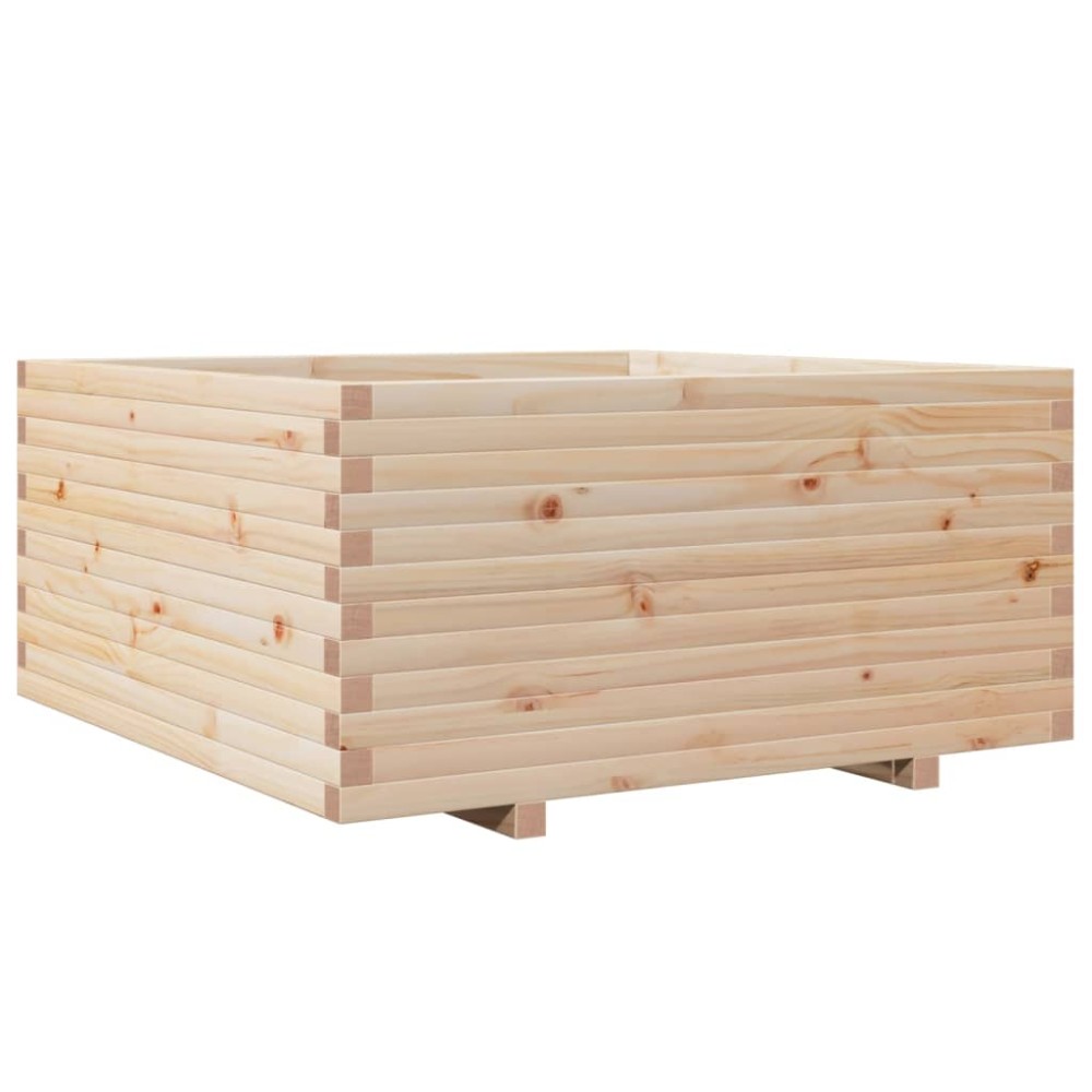 vidaXL Jardinieră de grădină, 100x100x49,5 cm, lemn masiv de pin