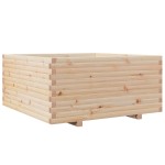 vidaXL Jardinieră de grădină, 100x100x49,5 cm, lemn masiv de pin vidaXL Jardinieră de grădină, 100x100x49,5 cm, lemn masiv de pin
