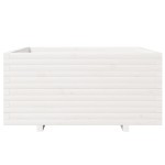 vidaXL Jardinieră de grădină, alb, 100x100x49,5 cm, lemn masiv de pin vidaXL Jardinieră de grădină, alb, 100x100x49,5 cm, lemn masiv de pin