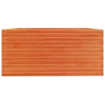 vidaXL Jardinieră grădină maro ceruit, 100x100x49,5 cm, lemn masiv pin vidaXL Jardinieră grădină maro ceruit, 100x100x49,5 cm, lemn masiv pin
