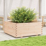 vidaXL Jardinieră de grădină, 110x110x49,5 cm, lemn masiv de pin