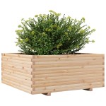 vidaXL Jardinieră de grădină, 110x110x49,5 cm, lemn masiv de pin