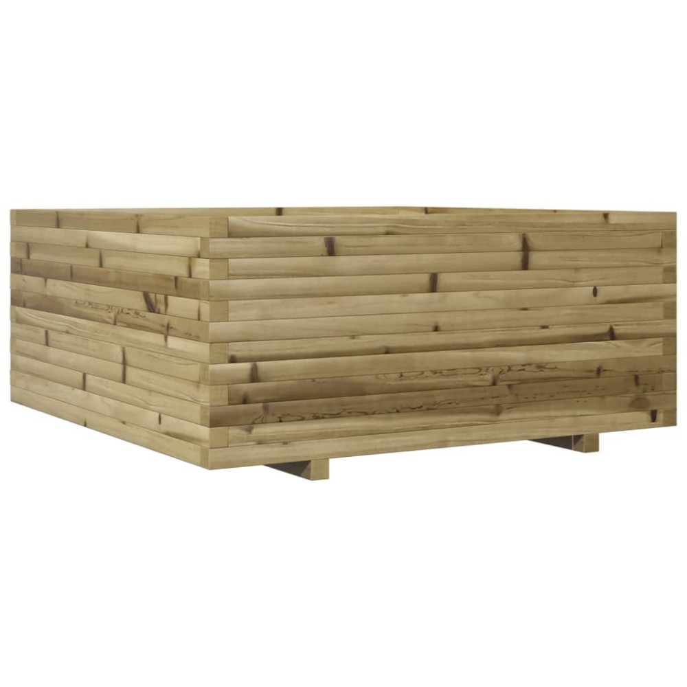 vidaXL Jardinieră de grădină, 110x110x49,5 cm, lemn de pin impregnat