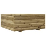 vidaXL Jardinieră de grădină, 110x110x49,5 cm, lemn de pin impregnat