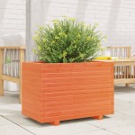 vidaXL Jardinieră grădină, maro ceruit, 70x40x49,5 cm, lemn masiv pin vidaXL Jardinieră grădină, maro ceruit, 70x40x49,5 cm, lemn masiv pin