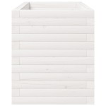 vidaXL Jardinieră de grădină, alb, 90x40x49,5 cm, lemn masiv de pin vidaXL Jardinieră de grădină, alb, 90x40x49,5 cm, lemn masiv de pin