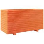 vidaXL Jardinieră grădină, maro ceruit, 90x40x49,5 cm, lemn masiv pin vidaXL Jardinieră grădină, maro ceruit, 90x40x49,5 cm, lemn masiv pin