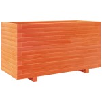 vidaXL Jardinieră grădină, maro ceruit, 90x40x49,5 cm, lemn masiv pin vidaXL Jardinieră grădină, maro ceruit, 90x40x49,5 cm, lemn masiv pin