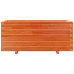 vidaXL Jardinieră grădină, maro ceruit, 110x40x49,5 cm, lemn masiv pin vidaXL Jardinieră grădină, maro ceruit, 110x40x49,5 cm, lemn masiv pin