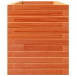 vidaXL Jardinieră grădină, maro ceruit, 110x40x49,5 cm, lemn masiv pin vidaXL Jardinieră grădină, maro ceruit, 110x40x49,5 cm, lemn masiv pin