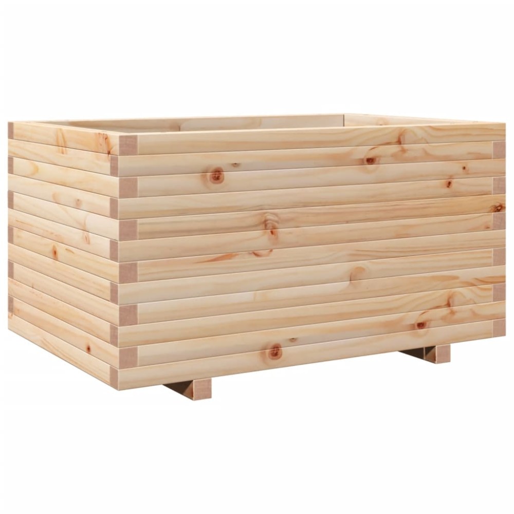 vidaXL Jardinieră de grădină, 90x60x49,5 cm, lemn masiv de pin