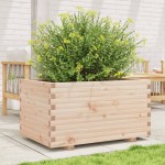 vidaXL Jardinieră de grădină, 90x60x49,5 cm, lemn masiv de pin vidaXL Jardinieră de grădină, 90x60x49,5 cm, lemn masiv de pin