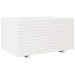 vidaXL Jardinieră de grădină, alb, 90x60x49,5 cm, lemn masiv de pin vidaXL Jardinieră de grădină, alb, 90x60x49,5 cm, lemn masiv de pin