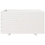 vidaXL Jardinieră de grădină, alb, 90x60x49,5 cm, lemn masiv de pin vidaXL Jardinieră de grădină, alb, 90x60x49,5 cm, lemn masiv de pin