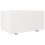 vidaXL Jardinieră de grădină, alb, 90x60x49,5 cm, lemn masiv de pin vidaXL Jardinieră de grădină, alb, 90x60x49,5 cm, lemn masiv de pin