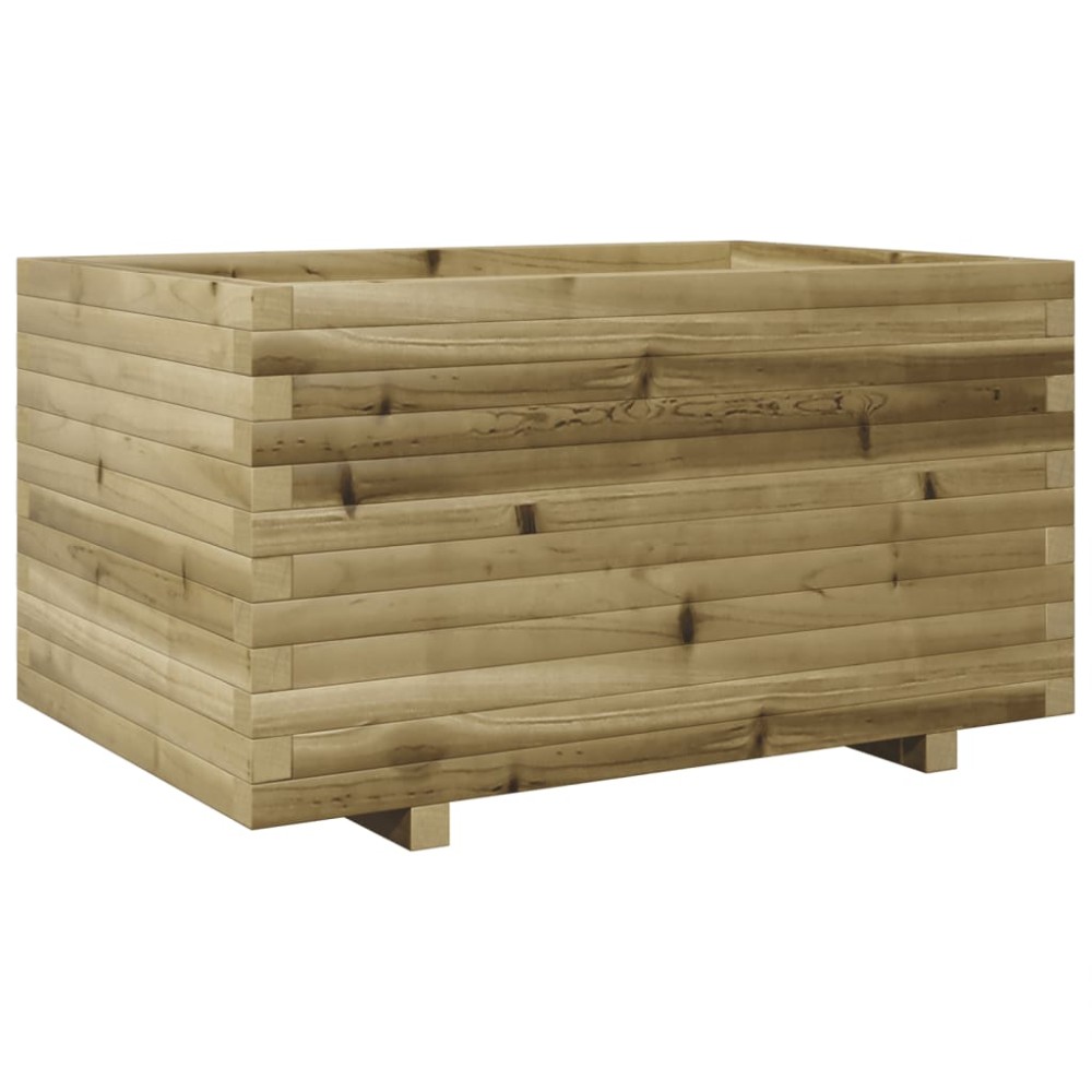 vidaXL Jardinieră de grădină, 90x60x49,5 cm, lemn de pin impregnat
