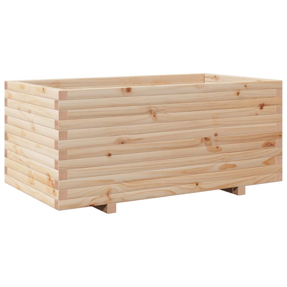 vidaXL Jardinieră de grădină, 110x60x49,5 cm, lemn masiv de pin