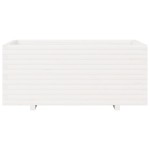 vidaXL Jardinieră de grădină, alb, 110x60x49,5 cm, lemn masiv de pin vidaXL Jardinieră de grădină, alb, 110x60x49,5 cm, lemn masiv de pin