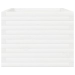 vidaXL Jardinieră de grădină, alb, 110x60x49,5 cm, lemn masiv de pin vidaXL Jardinieră de grădină, alb, 110x60x49,5 cm, lemn masiv de pin