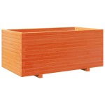 vidaXL Jardinieră grădină, maro ceruit, 110x60x49,5 cm, lemn masiv pin vidaXL Jardinieră grădină, maro ceruit, 110x60x49,5 cm, lemn masiv pin
