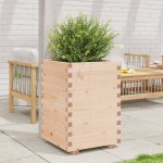 vidaXL Jardinieră de grădină, 50x50x72,5 cm, lemn masiv de pin vidaXL Jardinieră de grădină, 50x50x72,5 cm, lemn masiv de pin