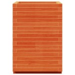 vidaXL Jardinieră de grădină, maro ceruit 50x50x72,5 cm lemn masiv pin vidaXL Jardinieră de grădină, maro ceruit 50x50x72,5 cm lemn masiv pin