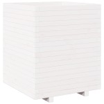 vidaXL Jardinieră de grădină, alb, 60x60x72,5 cm, lemn masiv de pin vidaXL Jardinieră de grădină, alb, 60x60x72,5 cm, lemn masiv de pin