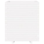 vidaXL Jardinieră de grădină, alb, 60x60x72,5 cm, lemn masiv de pin vidaXL Jardinieră de grădină, alb, 60x60x72,5 cm, lemn masiv de pin