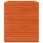 vidaXL Jardinieră de grădină, maro ceruit 60x60x72,5 cm lemn masiv pin
