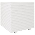 vidaXL Jardinieră de grădină, alb, 70x70x72,5 cm, lemn masiv de pin vidaXL Jardinieră de grădină, alb, 70x70x72,5 cm, lemn masiv de pin