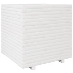 vidaXL Jardinieră de grădină, alb, 70x70x72,5 cm, lemn masiv de pin vidaXL Jardinieră de grădină, alb, 70x70x72,5 cm, lemn masiv de pin