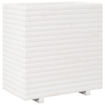 vidaXL Jardinieră de grădină, alb, 70x40x72,5 cm, lemn masiv de pin vidaXL Jardinieră de grădină, alb, 70x40x72,5 cm, lemn masiv de pin