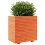 vidaXL Jardinieră grădină, maro ceruit, 70x40x72,5 cm, lemn masiv pin vidaXL Jardinieră grădină, maro ceruit, 70x40x72,5 cm, lemn masiv pin