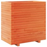 vidaXL Jardinieră grădină, maro ceruit, 70x40x72,5 cm, lemn masiv pin vidaXL Jardinieră grădină, maro ceruit, 70x40x72,5 cm, lemn masiv pin