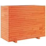 vidaXL Jardinieră grădină, maro ceruit, 90x40x72,5 cm, lemn masiv pin vidaXL Jardinieră grădină, maro ceruit, 90x40x72,5 cm, lemn masiv pin