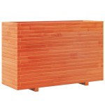 vidaXL Jardinieră grădină, maro ceruit, 110x40x72,5 cm, lemn masiv pin vidaXL Jardinieră grădină, maro ceruit, 110x40x72,5 cm, lemn masiv pin