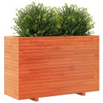 vidaXL Jardinieră grădină, maro ceruit, 110x40x72,5 cm, lemn masiv pin vidaXL Jardinieră grădină, maro ceruit, 110x40x72,5 cm, lemn masiv pin