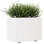 vidaXL Jardinieră de grădină, alb, 90x60x72,5 cm, lemn masiv de pin vidaXL Jardinieră de grădină, alb, 90x60x72,5 cm, lemn masiv de pin