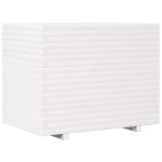 vidaXL Jardinieră de grădină, alb, 90x60x72,5 cm, lemn masiv de pin vidaXL Jardinieră de grădină, alb, 90x60x72,5 cm, lemn masiv de pin