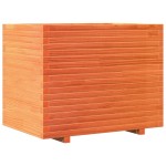 vidaXL Jardinieră grădină, maro ceruit, 90x60x72,5 cm, lemn masiv pin