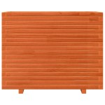 vidaXL Jardinieră grădină, maro ceruit, 90x60x72,5 cm, lemn masiv pin