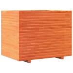 vidaXL Jardinieră grădină, maro ceruit, 90x60x72,5 cm, lemn masiv pin