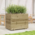 vidaXL Jardinieră de grădină, 90x60x72,5 cm, lemn de pin impregnat vidaXL Jardinieră de grădină, 90x60x72,5 cm, lemn de pin impregnat