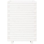 vidaXL Jardinieră de grădină, alb, 50x50x72 cm, lemn masiv de pin vidaXL Jardinieră de grădină, alb, 50x50x72 cm, lemn masiv de pin