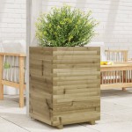 vidaXL Jardinieră de grădină, 50x50x72 cm, lemn de pin impregnat vidaXL Jardinieră de grădină, 50x50x72 cm, lemn de pin impregnat