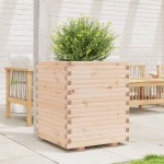 vidaXL Jardinieră de grădină, 60x60x72 cm, lemn masiv de pin vidaXL Jardinieră de grădină, 60x60x72 cm, lemn masiv de pin