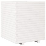 vidaXL Jardinieră de grădină, alb, 60x60x72 cm, lemn masiv de pin vidaXL Jardinieră de grădină, alb, 60x60x72 cm, lemn masiv de pin