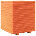 vidaXL Jardinieră de grădină, maro ceruit, 60x60x72 cm, lemn masiv pin vidaXL Jardinieră de grădină, maro ceruit, 60x60x72 cm, lemn masiv pin