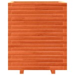 vidaXL Jardinieră de grădină, maro ceruit, 60x60x72 cm, lemn masiv pin vidaXL Jardinieră de grădină, maro ceruit, 60x60x72 cm, lemn masiv pin
